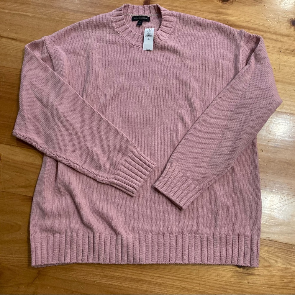 Banana Republic Large Tall Peony Sweater New